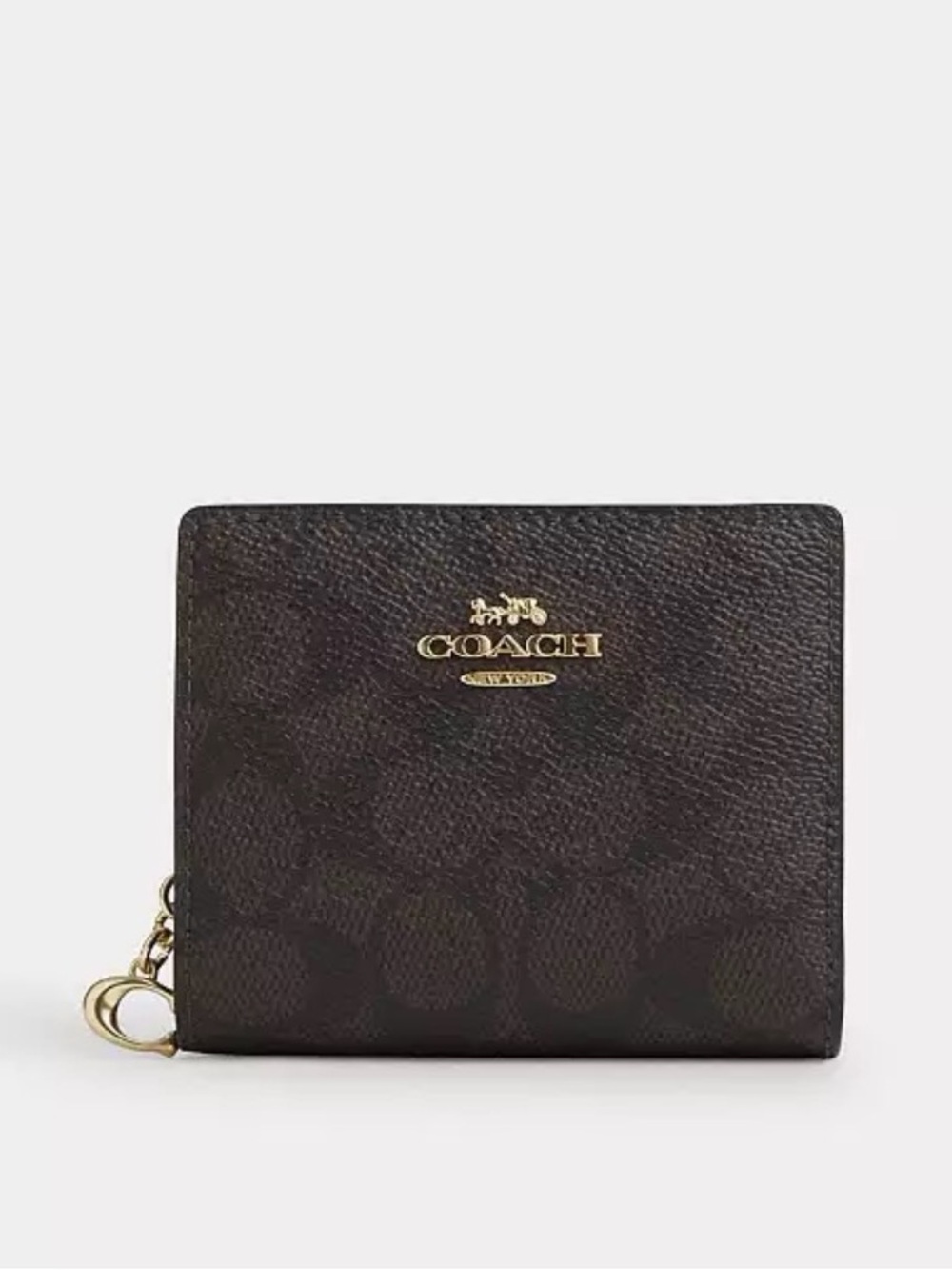 Coach Brown Snap Wallet